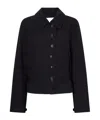 Dries Van Noten Collared Cropped Jacket In Black