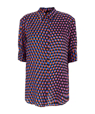 Dries Van Noten Collared Short-sleeved Shirt In Multi