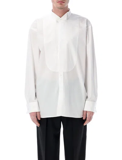 Dries Van Noten Loose Fit Tuxedo Shirt In White