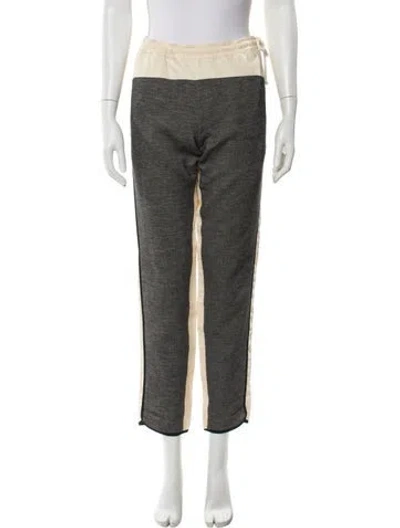 Pre-owned Dries Van Noten Colorblock Pattern Straight Leg Pants In Multi