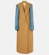 Dries Van Noten Double-breasted Wool Coat In Beige