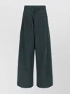 Dries Van Noten Comfortable Trousers With Elastic Waistband And Back Pocket In Gray