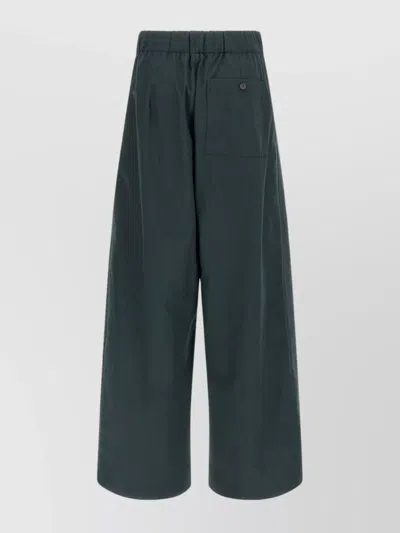 Dries Van Noten Comfortable Trousers With Elastic Waistband And Back Pocket In Gray
