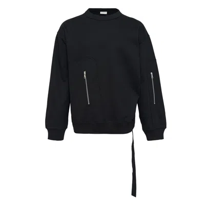 Dries Van Noten Compact Basic Sweatshirt In Black