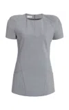 Dries Van Noten Conelly Tailored Wool-blend Top In Gray