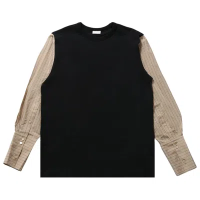 Pre-owned Dries Van Noten Contrast Sleeves Tee 'black' | Women's Size 34