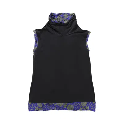 Pre-owned Dries Van Noten Contrast Top 'black' | Women's Size Xs