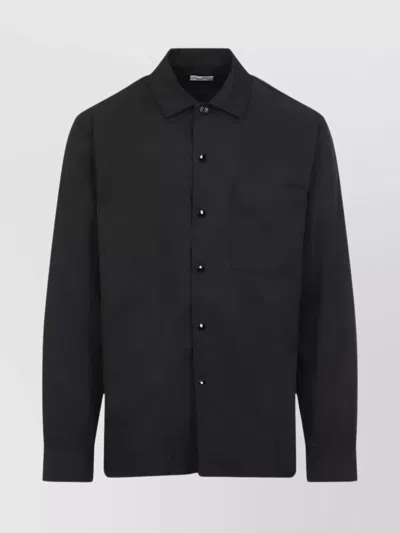 DRIES VAN NOTEN CORNISH SHIRT IN TECH FABRIC