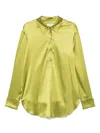 Dries Van Noten Long-sleeved Shirt In Green
