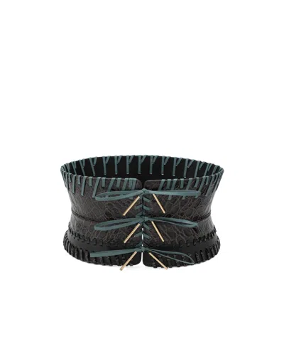 Dries Van Noten Corset-style Belt In Brown