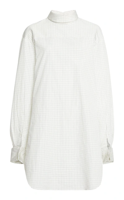 Dries Van Noten Corso Asymmetrical Cotton Shirt In Multicolor