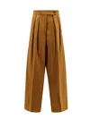 Dries Van Noten Cotton And Linen Trouser With Frontal Pinces