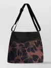 Dries Van Noten Mens Rust Floral-print Cotton Shoulder Bag