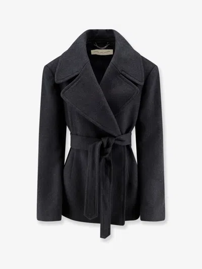 Dries Van Noten Cotton Blend Coat In Black