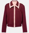 Dries Van Noten Long Sleeve Casual Jacket In Burgundy