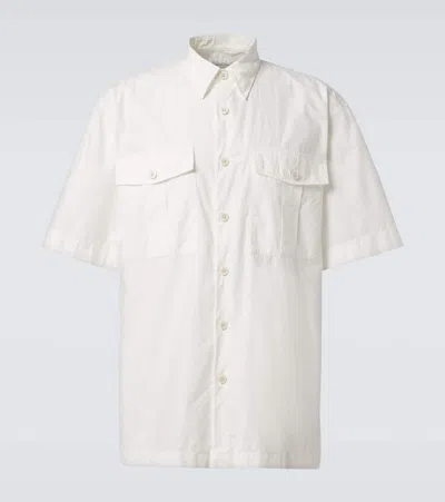 Dries Van Noten Cotton Canvas Shirt In White