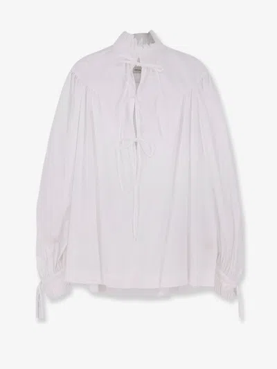 Dries Van Noten Women Cotton Catya Shirt In White