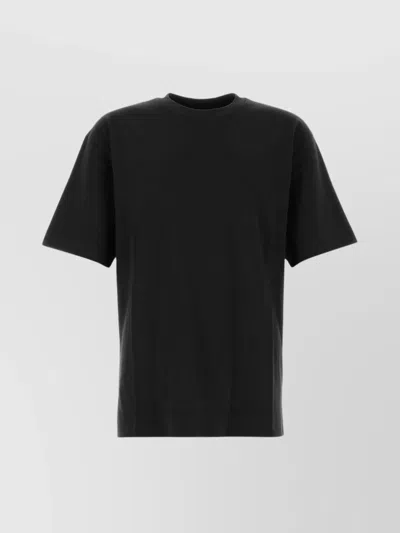 Dries Van Noten Cotton Crew Neck T-shirt Heli In Black
