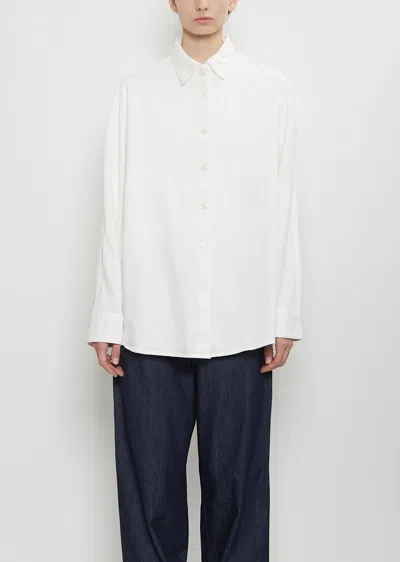 Dries Van Noten Cotton Denim Casio Shirt In Off White
