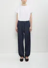 Dries Van Noten Navy Drawstring Jeans In Indigo