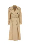 Dries Van Noten Risto Washed Cotton Poplin Trench Coat In Beige