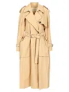 Dries Van Noten Cotton Gabardine Trench Coat Coats Beige