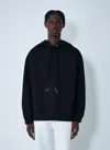 Dries Van Noten Drawstring Hooded Sweatshirt In Black