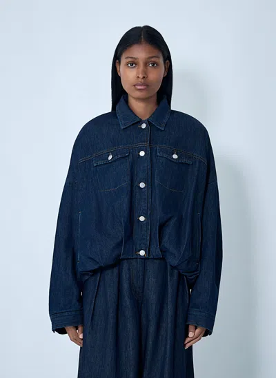 Dries Van Noten Cotton Jacket In Blue