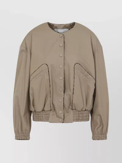 DRIES VAN NOTEN COTTON JACKET GEOMETRIC TRIMS