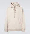 Dries Van Noten Cotton Jersey Hoodie In Neutral