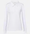 Dries Van Noten Herst Long-sleeve Polo Shirt In White