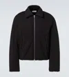 Dries Van Noten Cotton Jersey Puffer Jacket In Black