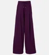 Dries Van Noten Cotton Jersey Sweatpants In Purple