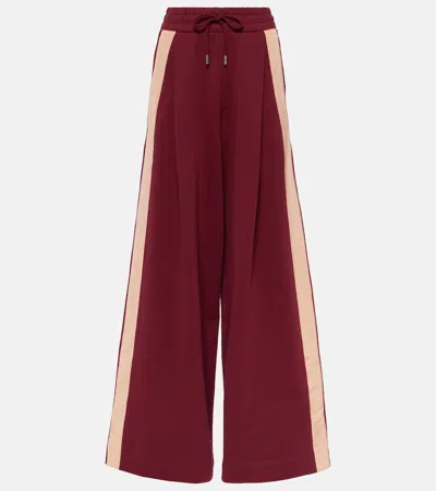 Dries Van Noten Cotton Jersey Sweatpants In Red