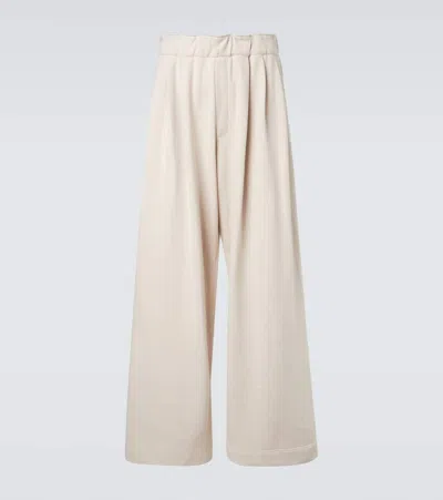 Dries Van Noten Cotton Jersey Sweatpants In White