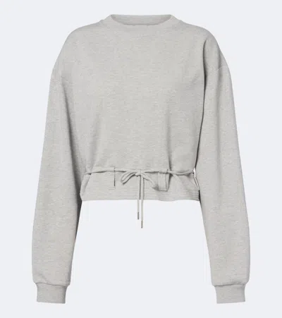 Dries Van Noten Cotton Jersey Sweatshirt In Gray