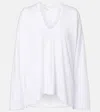 Dries Van Noten Top Aus Baumwoll-jersey In White