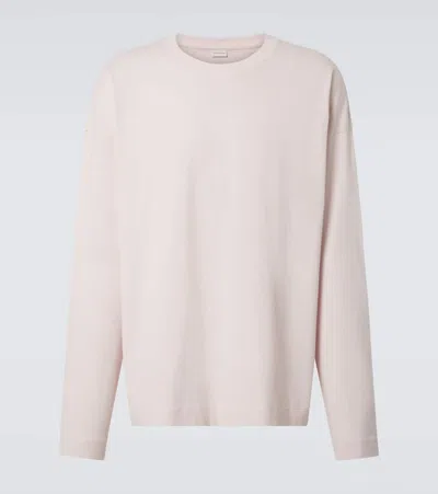 Dries Van Noten Cotton Jersey Top In Pink