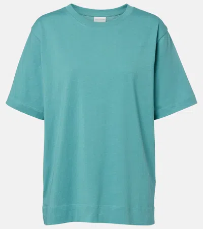 Dries Van Noten Cotton Jersey T-shirt In Blue