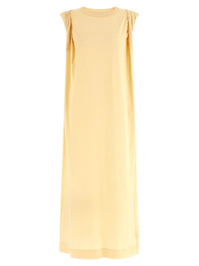 Dries Van Noten Cotton Long Women's Dress In Yellow