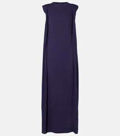Dries Van Noten Cotton Midi Dress In Purple