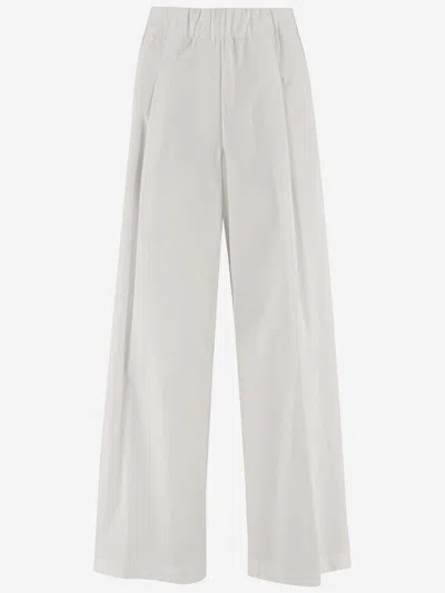 Dries Van Noten Cotton Trousers In White