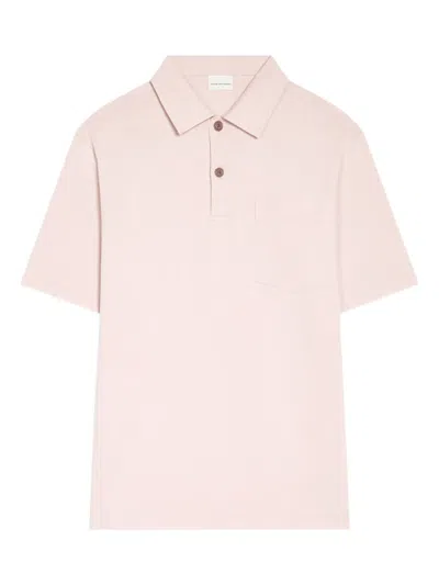 Dries Van Noten Cotton Polo Shirt In Pink