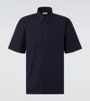 Dries Van Noten Cotton Poplin Bowling Shirt In Blue