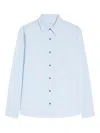 Dries Van Noten Cotton Poplin Shirt In Blue