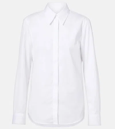 Dries Van Noten Hemd Aus Baumwollpopeline In White