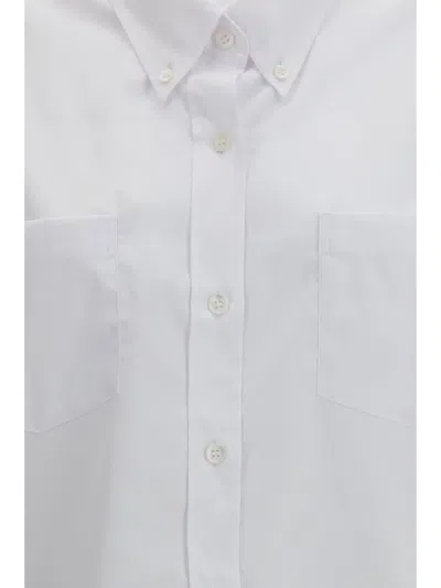 Dries Van Noten Cotton Poplin Shirt In White