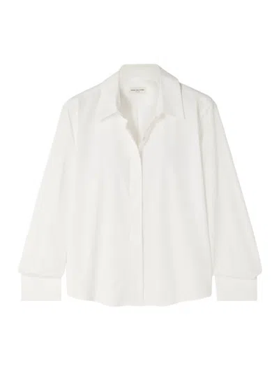 Dries Van Noten Cotton Poplin Shirt In White