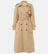 Dries Van Noten Risto Washed Cotton Poplin Trench Coat In Beige