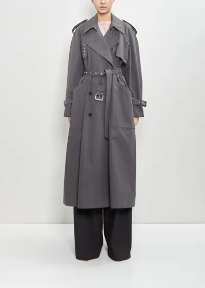 Dries Van Noten Cotton Risto Coat In Gray